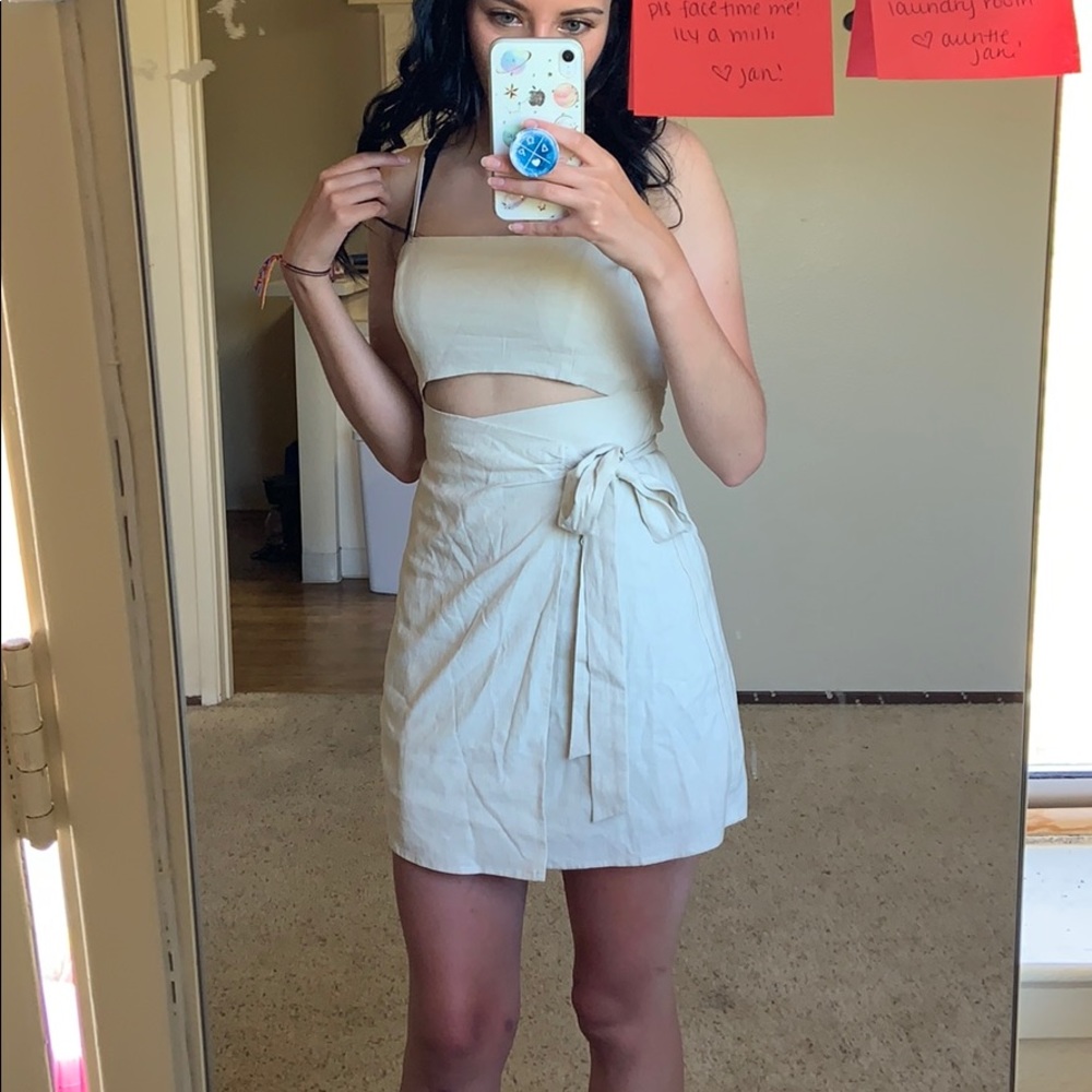 NWT cutout wrap dress